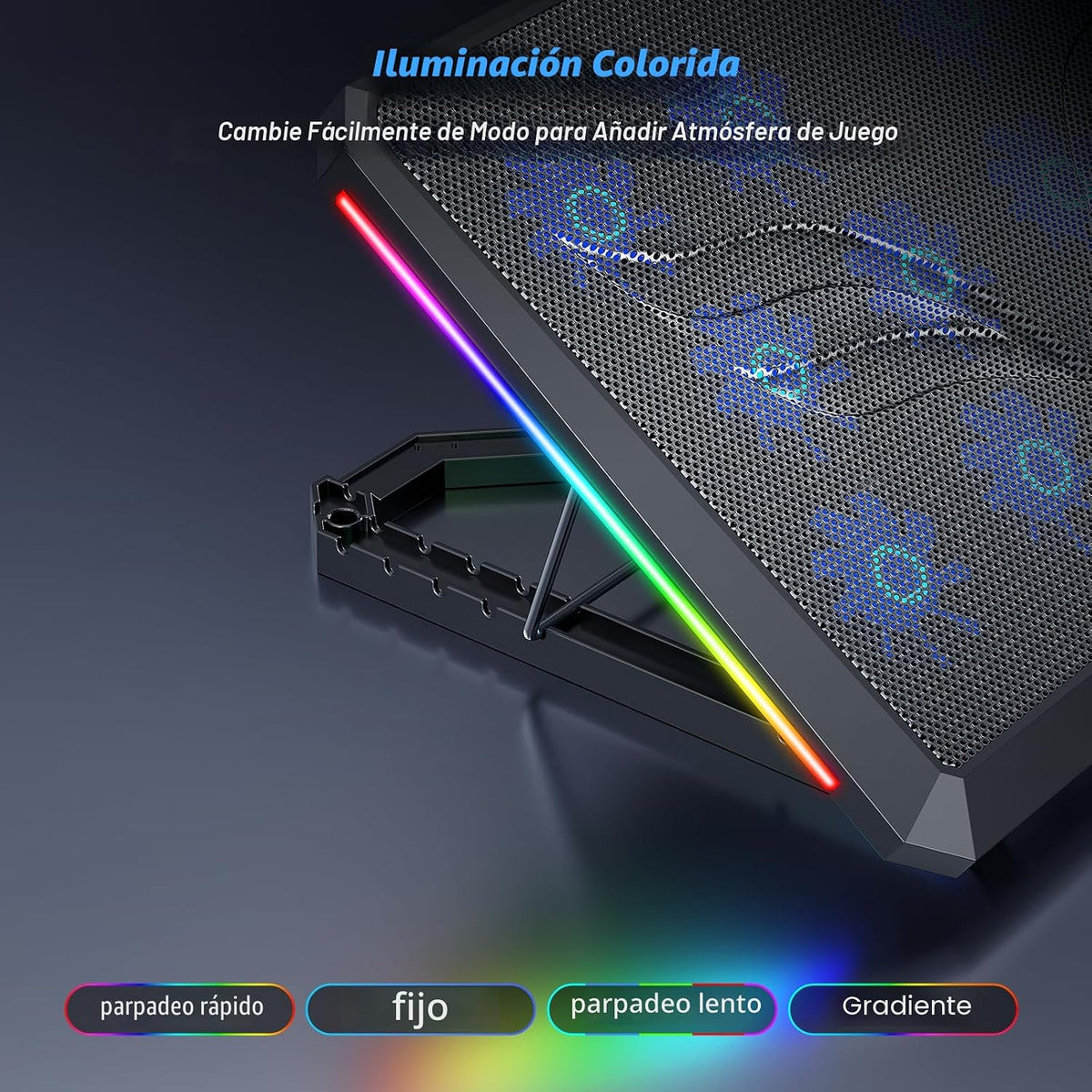 Trullypine Almohadilla de refrigeración para laptop con 12 ventilad...