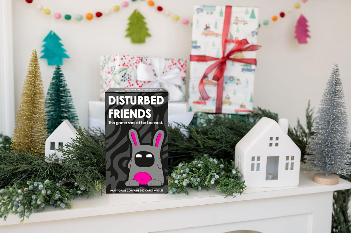 Disturbed Friends Juego de fiesta – Divertido juego de cartas para adultos para descubrir qué tan bien conoces a tus amigos | Divertido juego para romper el hielo para fiestas, juegos previos y noche de juegos