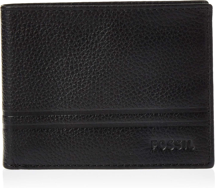 Fossil Billetera plegable de cuero para hombre | Bifold