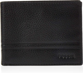 Fossil Billetera plegable de cuero para hombre | Bifold
