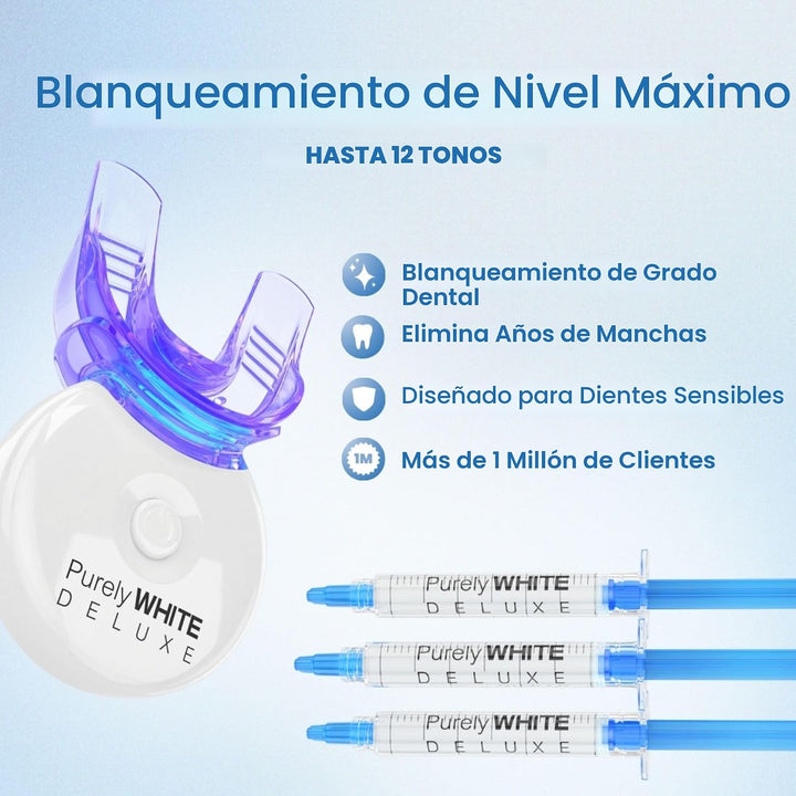 PurelyWHITE DELUXE Kit de blanqueamiento dental, blanqueamiento den...