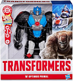 Transformers Smash Changers Optimus Primal Figura de acción, Paquete de 2