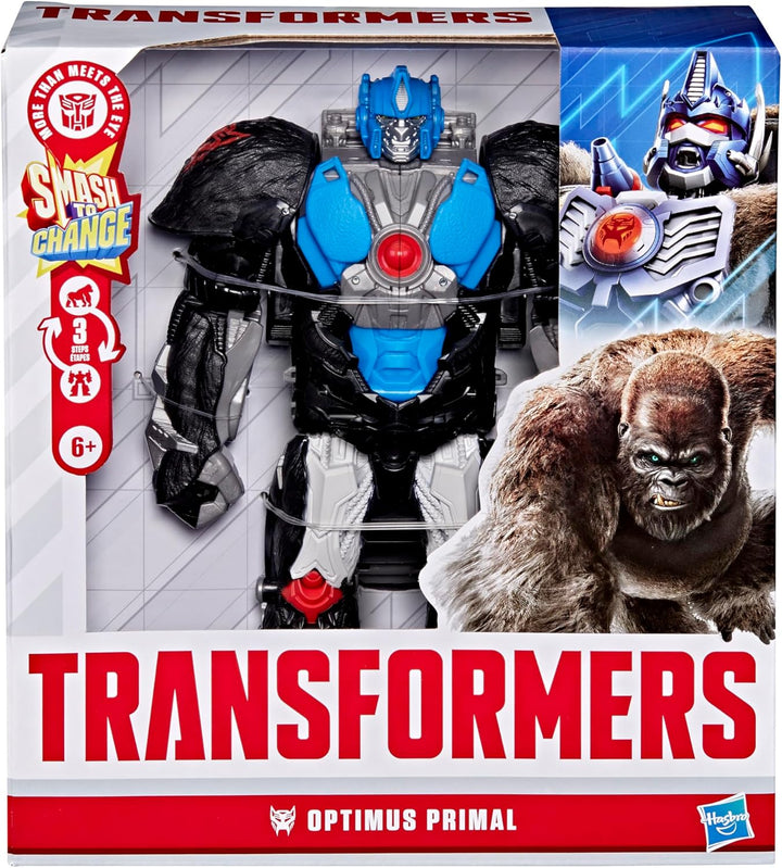Transformers Smash Changers Optimus Primal Figura de acción, cambia...