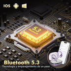 HAOYUYAN Auriculares inalámbricos Bluetooth 5.3 con reproducción de...