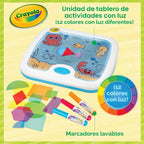 Crayola Tablero de actividades iluminado, juguete sensorial para niños pequeños y niños, caja de luz, tablero para colorear iluminado, juguete educativo, regalo para niños pequeños, a partir de 1 año