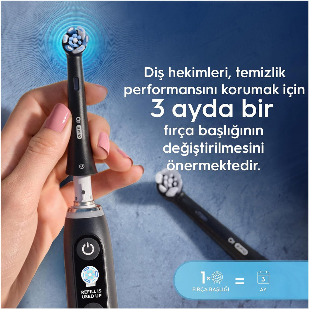 Oral-B Ultimate Clean - Juego de cepillos genuinos negros de repues...