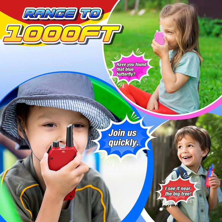 Walkie Talkies Geniales para Niños y Niñas: Paquete de 3 Juguetes d...