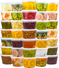 Dealusy 50 Set 16 oz Contenedores de deli con tapas