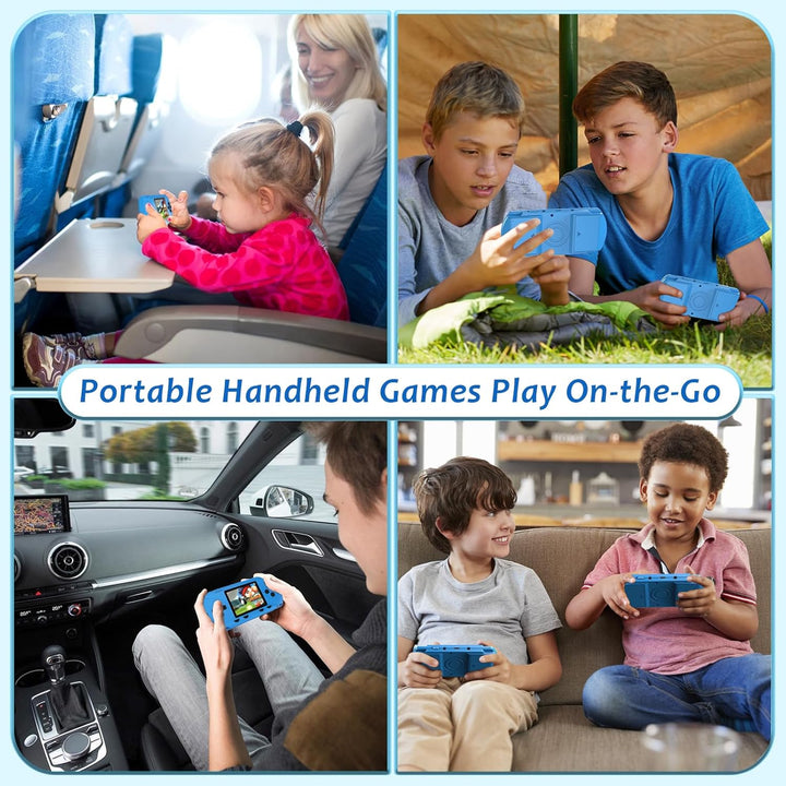 Juego de mano para niños: 258 videojuegos retro precargados y 3 car...