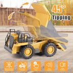 PREPOP Camión volquete RC para niños, camión de construcción