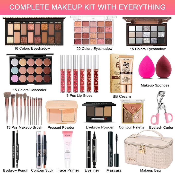 Kit de maquillaje todo en uno, kit de maquillaje para mujeres, kit...
