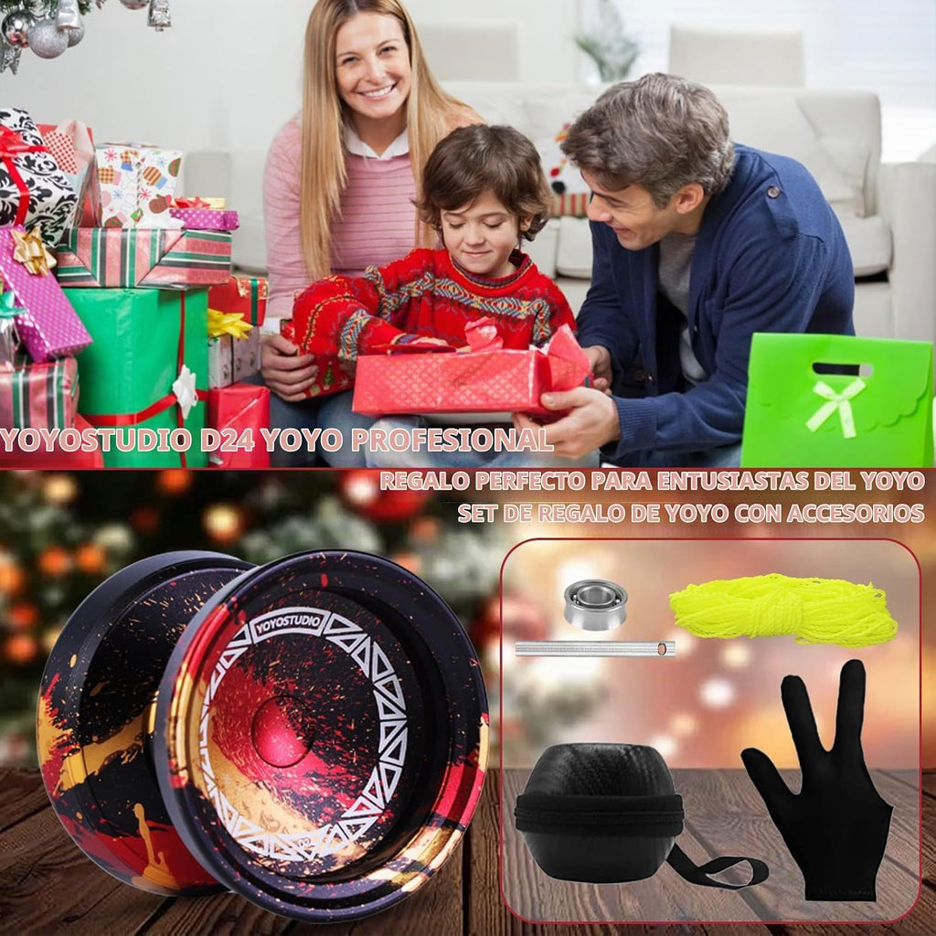 YOYOSTUDIO D24 Yoyo profesional de giro de dedo, yoyo sensible para niños
