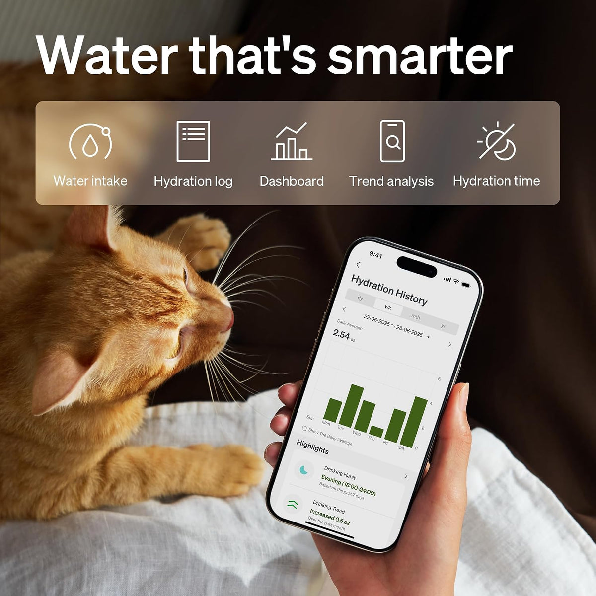 PETLIBRO Fuente de Agua para Gatos Mejorada con Bandeja de Acero Inoxidable, Fuente de Agua para Gatos Dockstream 2 de Interior, 3L/101oz Automáticas, Fuente de Agua para Gatos con Monitoreo por App