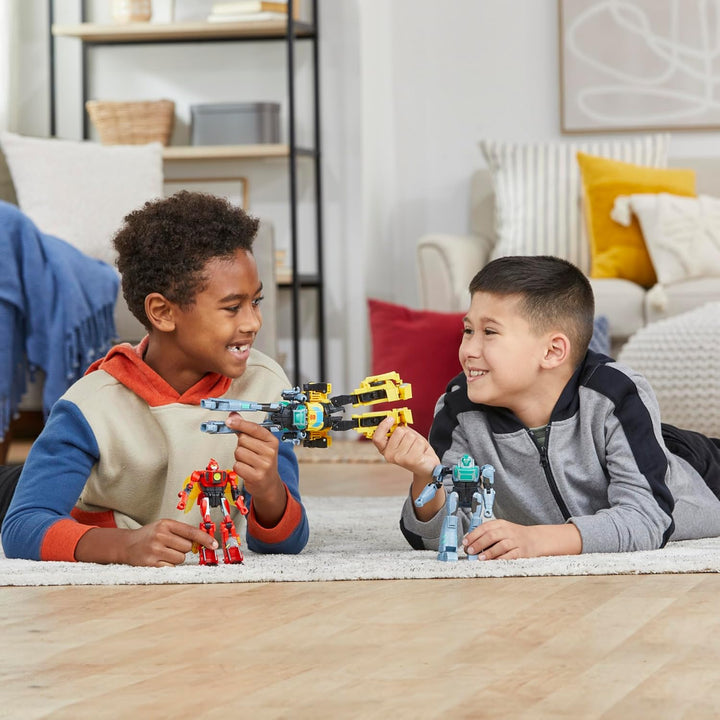 Transformers EarthSpark Cyber-Combiner Bumblebee and Malto Robot Fi...