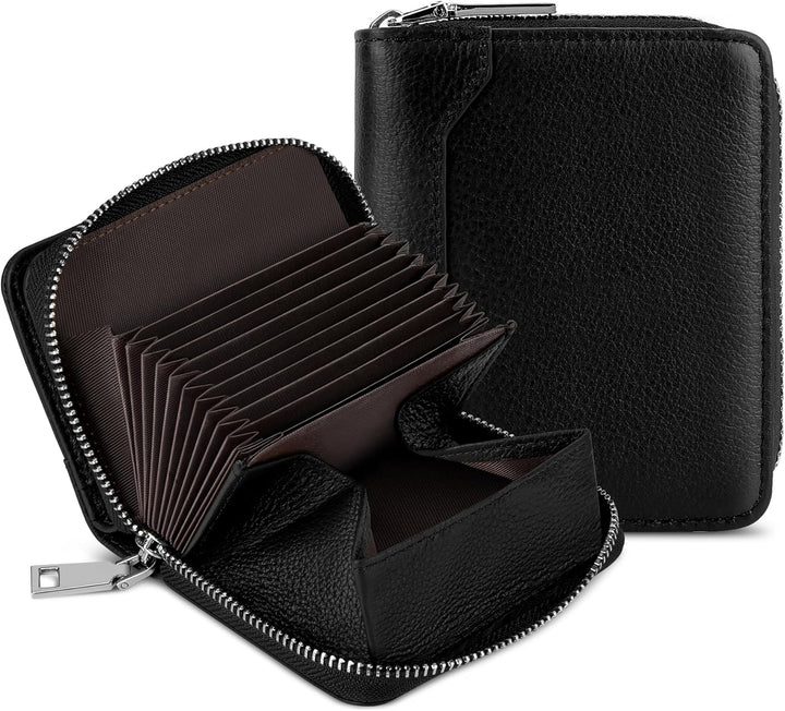HUANLANG Billetera para hombre con bloqueo RFID, multitarjetero, bi...