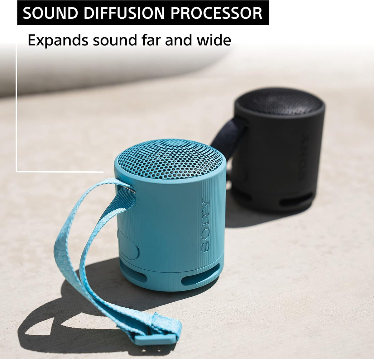 Sony SRS-XB100 Altavoz de viaje portátil inalámbrico Bluetooth (negro