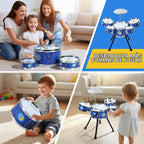 Drum Set para Toddlers - Upgraded Kids Musical Toy para 3-5 Boys Girls