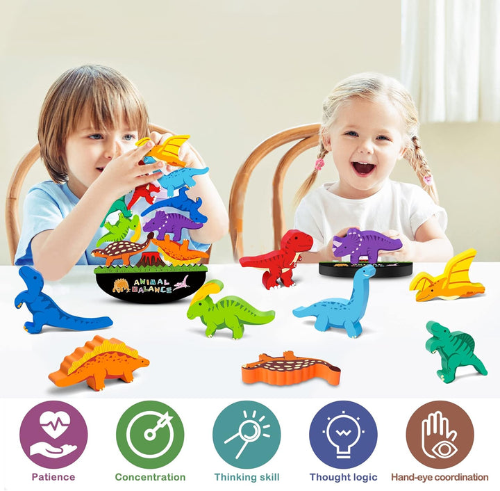 FFTROC Montessori - Juguetes de dinosaurio para niños de 2, 3 y 4 a...