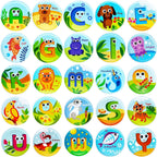 Animales flotantes y tarjetas flash del alfabeto para bañera - Tarjetas didácticas para niños pequeños de preescolar - Juguetes educativos de baño para mayores de 18 meses (juego de 26)