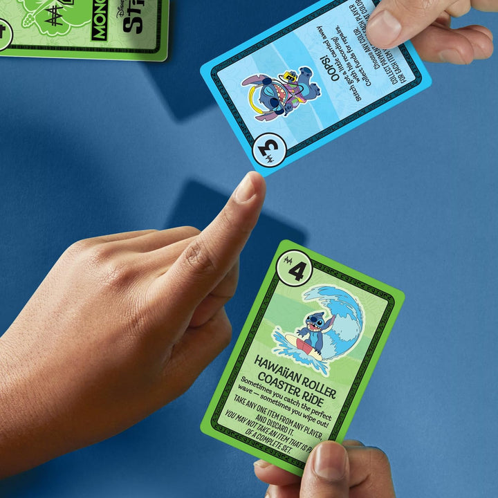 Monopoly Deal Juego de cartas Disney Stitch Basado en