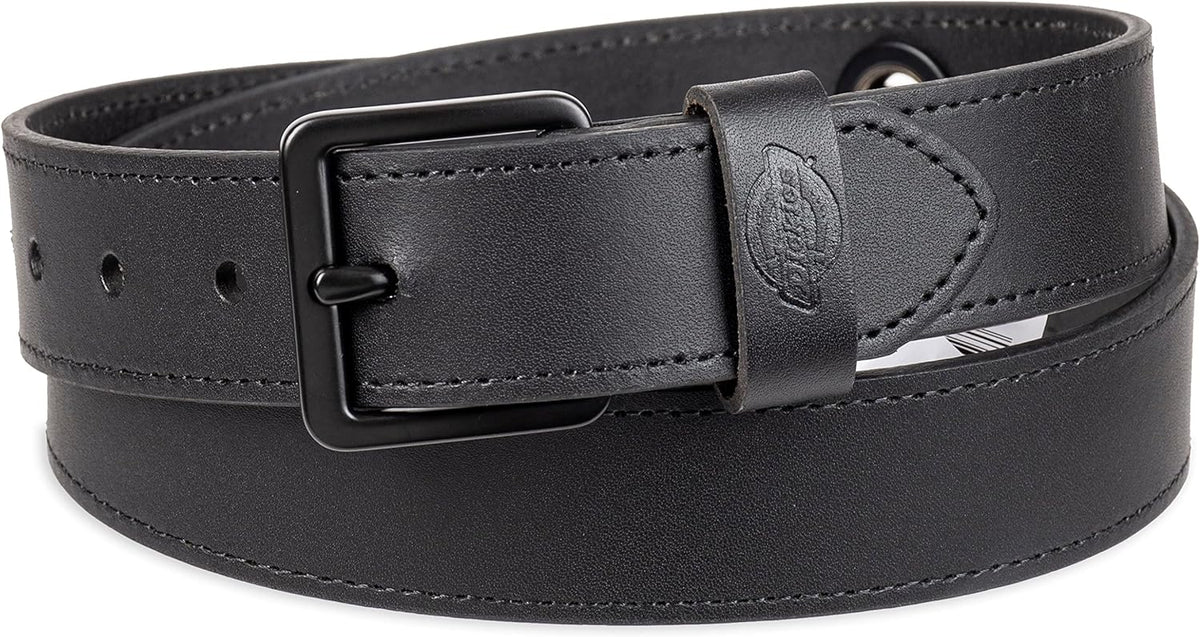 Dickies cinturón de cuero auténtico para hombre \u2013 estilo casua...
