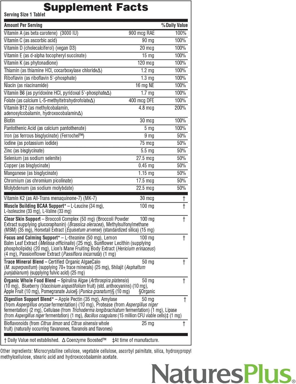 NaturesPlus His Journey Teen - 30 tabletas - Multivitamínico una ve...
