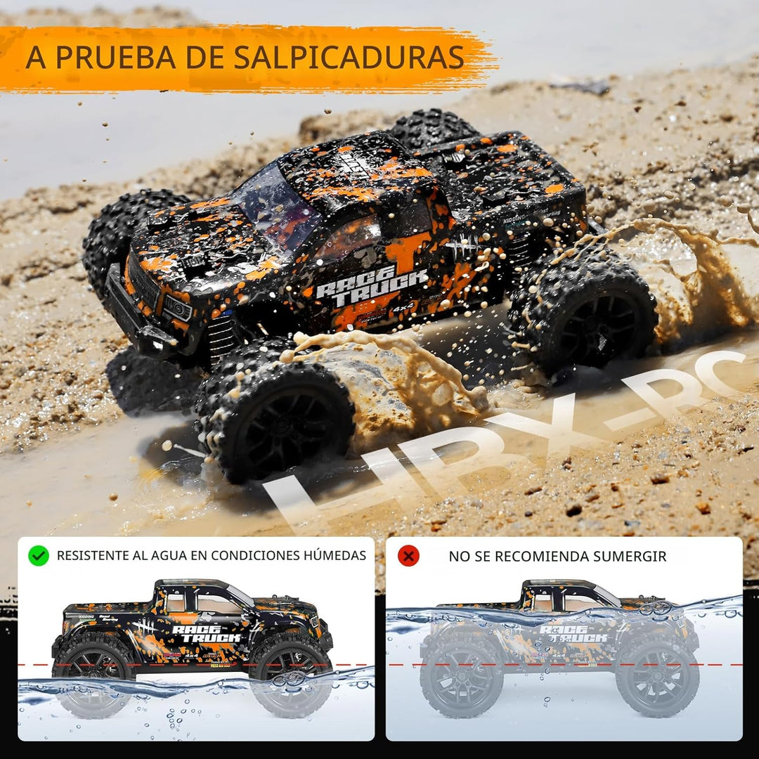 HAIBOXING Camión monstruo RC a escala 1:18 18859 36km\/h de velocid...