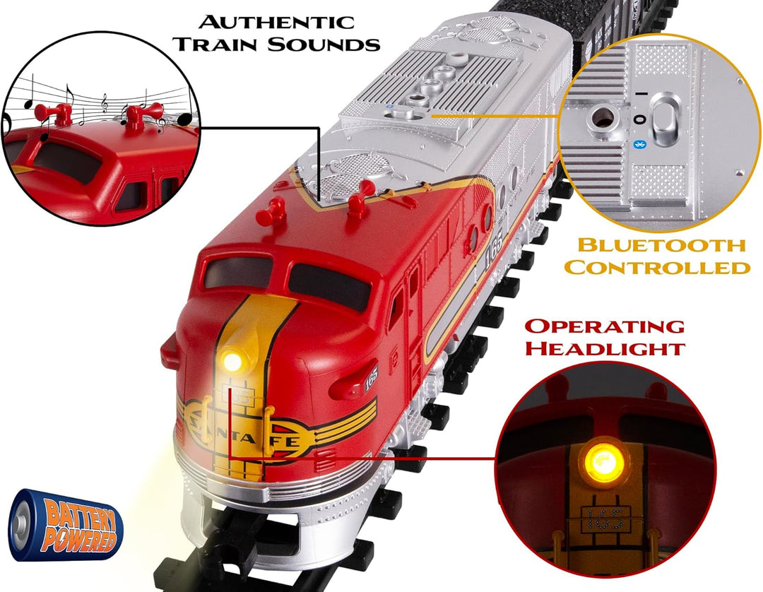 Lionel Santa Fe Freight Battery O Gauge Juego de tren de