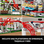 Mould King Juego de construcción de montaña rusa, kit de modelo de posavasos de parque de atracciones grande con motores, regalo creativo para adultos, juguete STEM de ingeniería para adolescentes (3646 piezas)