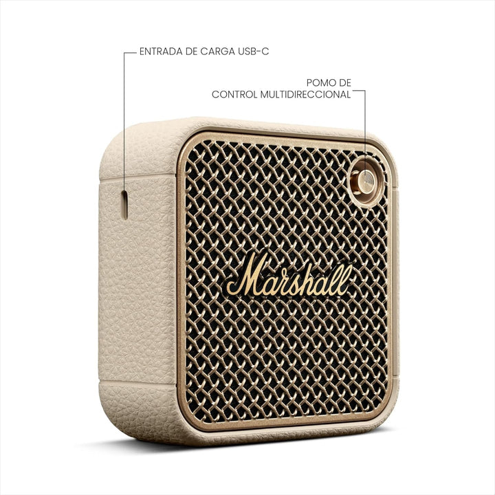 Marshall Willen II - Altavoz portátil con Bluetooth, color crema