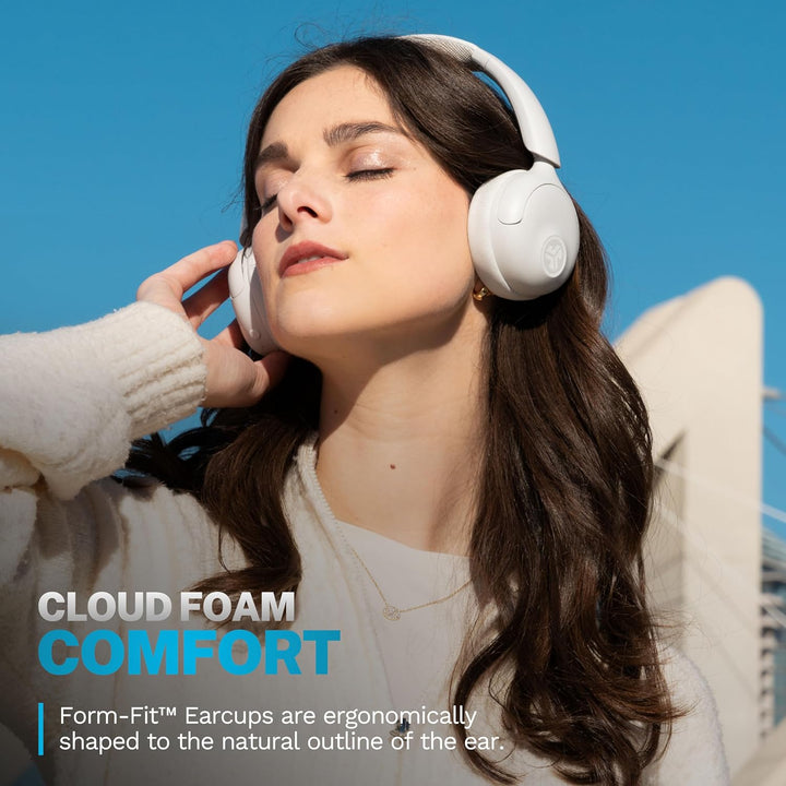 JLab Go Lux ANC - Auriculares inalámbricos, Cloud White, cancelació...