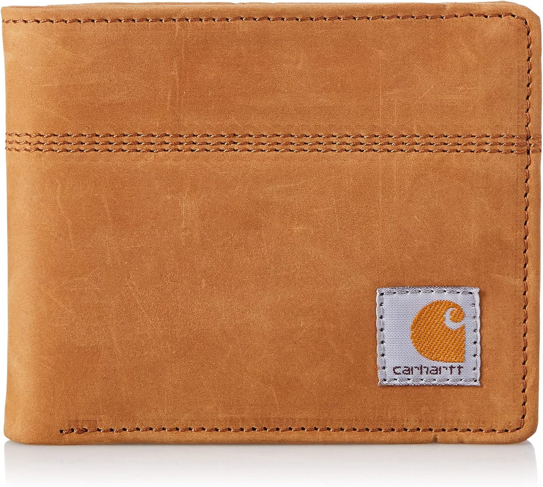 Carhartt Men's Casual Saddle Leather Wallets, Available in Mult...