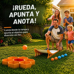 Flying Toss Ball - Juego de playa multimodo para familiares y amigos, niños y adultos, patio trasero, playa, césped y diversión de fiesta de campamento
