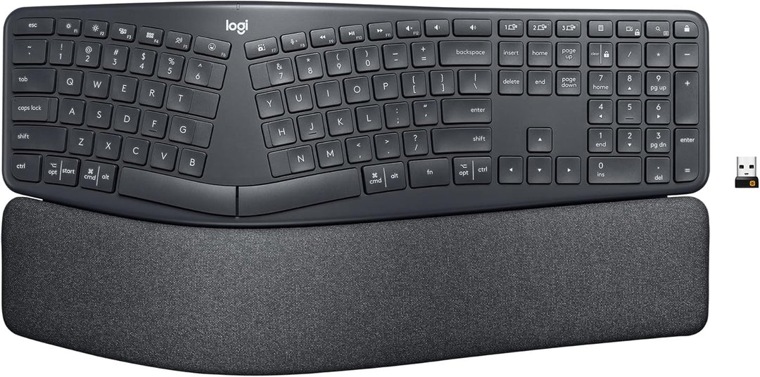 Logitech Ergo K860 Teclado ergonómico inalámbrico - Teclado dividid...