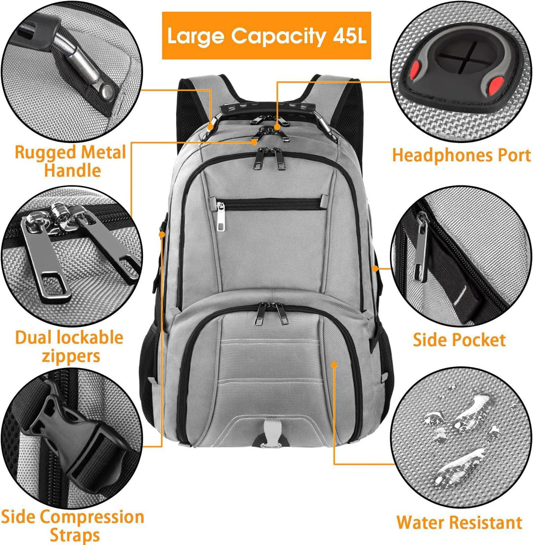 LTINVECK - Mochila para laptop de viaje, mochila extra grande para...