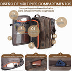 mochila de viaje para mujer, Café, Moda
