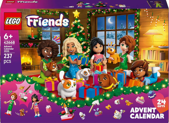 Lego 42668 Calendario de Adviento Friends 2025 Juguete Regalo de Cu...