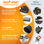 Newverest Tapete enrollable para rompecabezas de 39.4 x 23.6 pulgadas, protector portátil de hasta 1000 piezas con parte inferior de goma antideslizante y parte superior de poliéster + 3 bandejas de