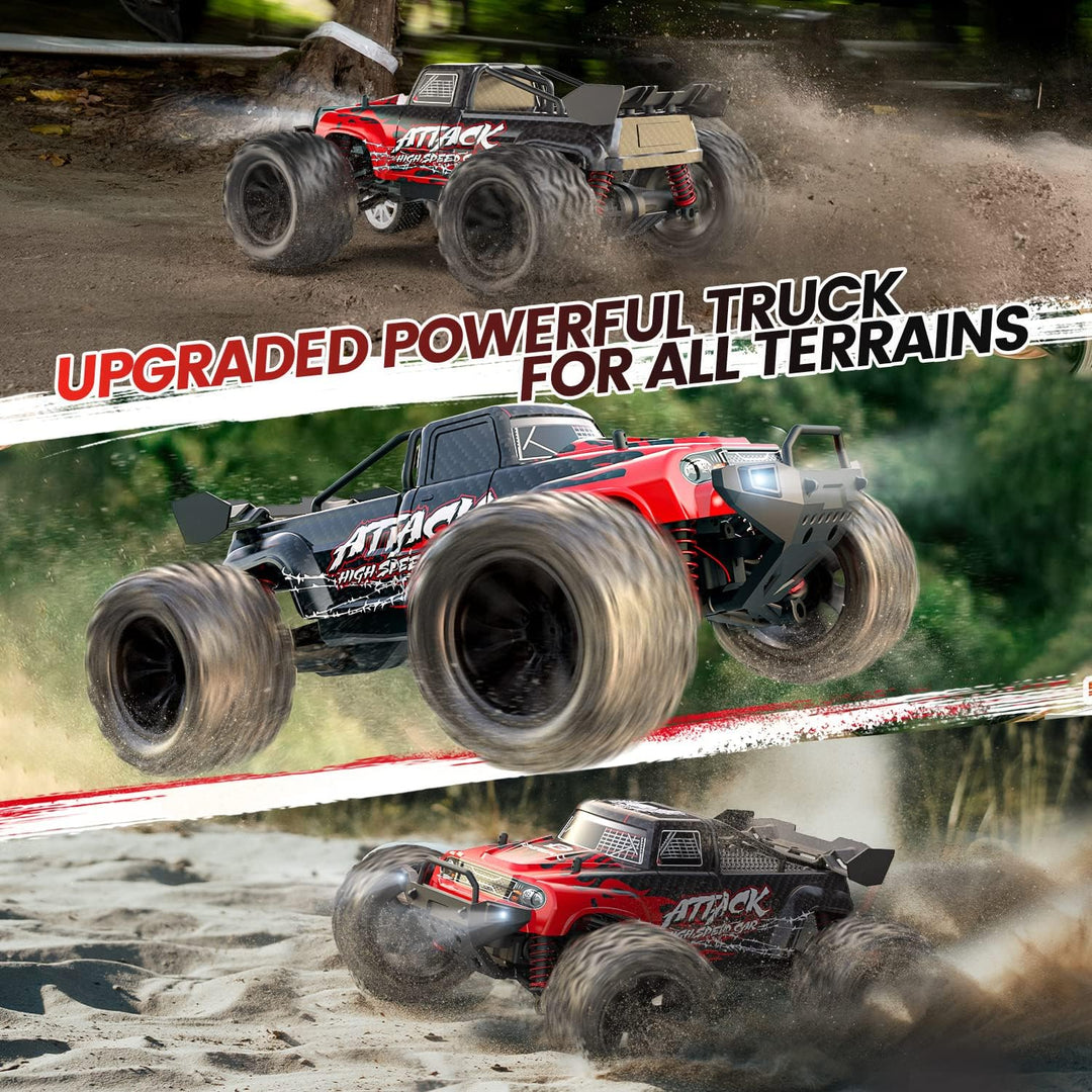 DEERC 9500E - Auto RC todo terreno a escala 1:16, 4x4, de alta velo...