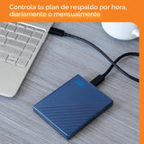 WD 5TB My Passport Ultra, Azul, Disco duro externo portátil, softwa...