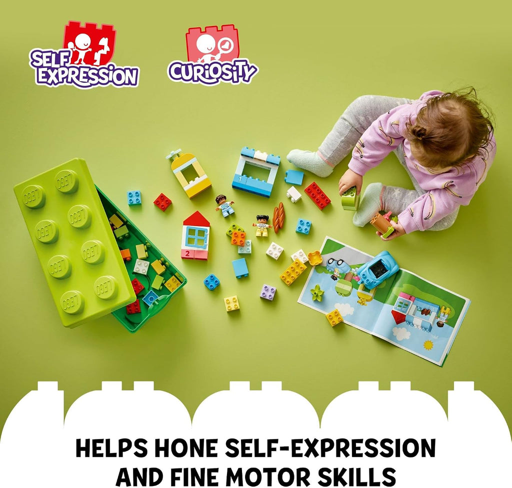 LEGO DUPLO - Bloques de construcción clásicos de caja de ladrillos – Juguetes apilables para niños pequeños a partir de 1.5 años – Juguetes educativos y de aprendizaje para preescolar, desarrollo de