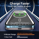 VONUV Cargador portátil magnético de 5000mAh, cargador inalámbrico...