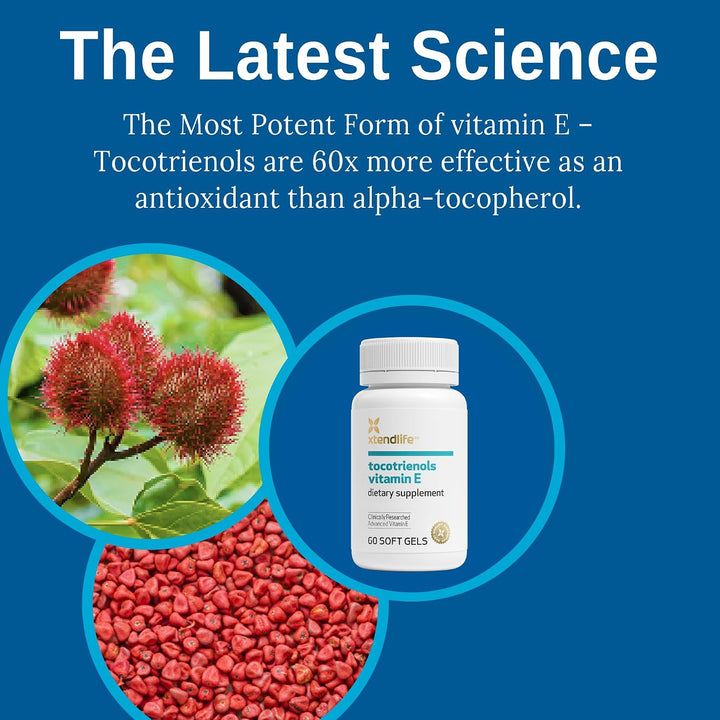 Xtendlife Tocotrienoles Vitamina E, potente antioxidante para apoya...