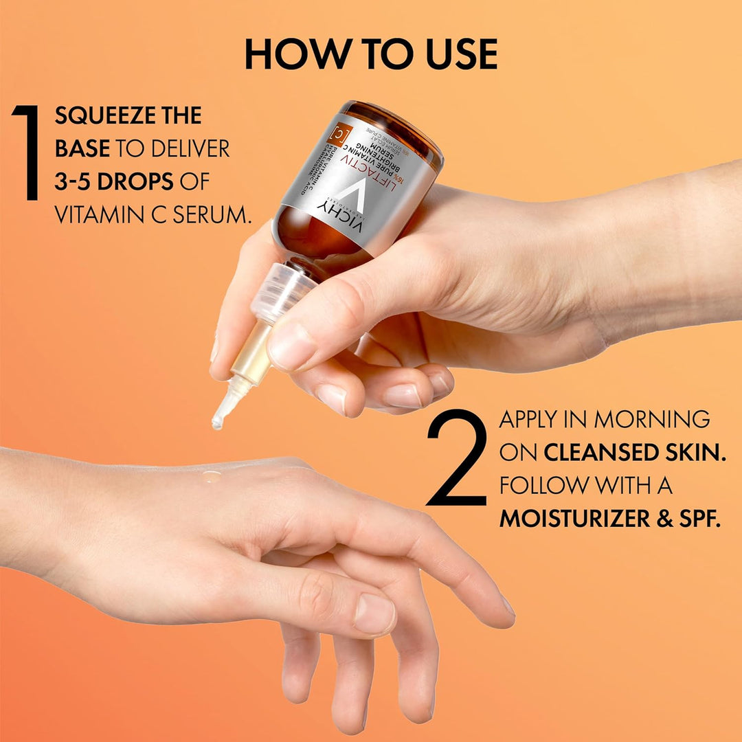 VICHY LiftActiv Suero de Vitamina C para la Cara, Suero Iluminador...