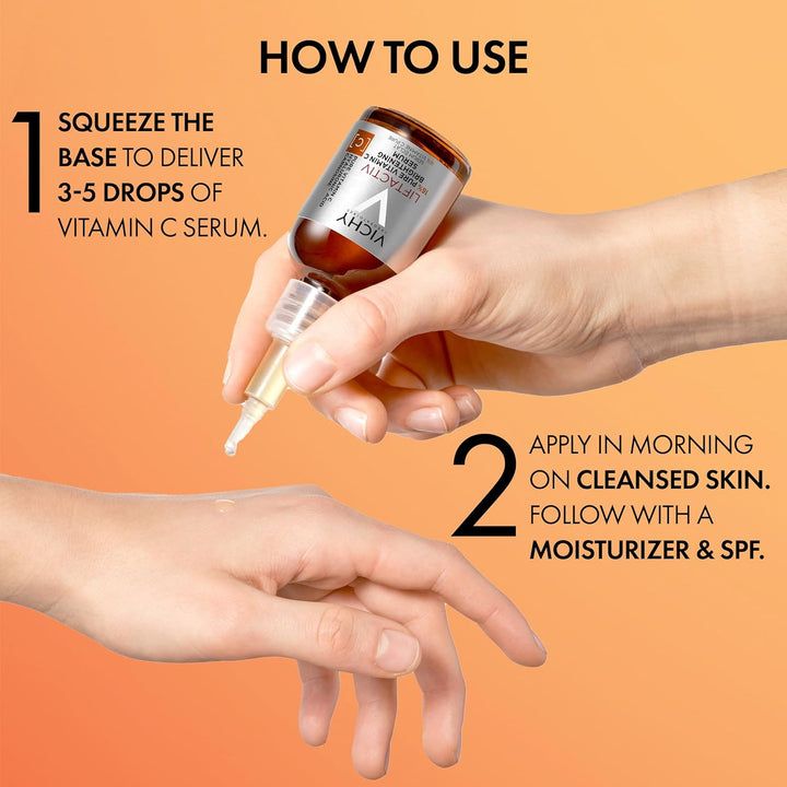 VICHY LiftActiv Suero de Vitamina C para la Cara, Suero Iluminador...
