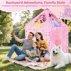 Tienda de campaña hexagonal de princesa para niñas, gran castillo interior con bolsa de transporte, rincón de lectura de ensueño y espacio de juego imaginativo, cumpleaños, San Valentín, idea de regalo de Pascua para niños de 3 a 8 años