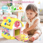 Juguetes para regalos de niña de 1 año, casa Montessori musical bilingüe 12