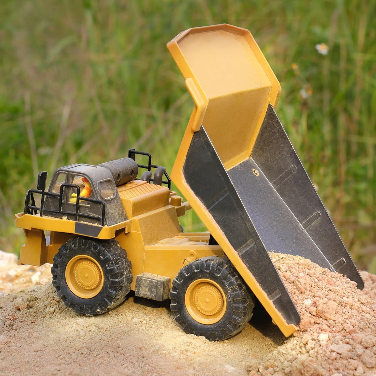 PREPOP Camión volquete RC para niños, camión de construcción