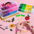 10000 cuentas de poni a granel, 30 colores para hacer pulseras