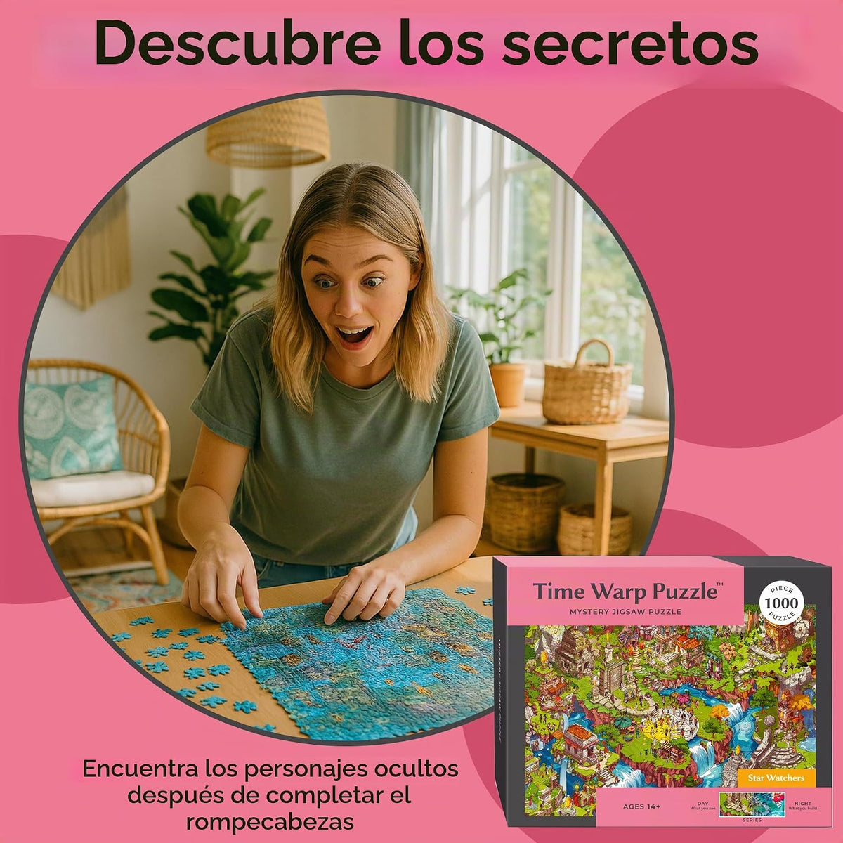 Time Warp Puzzle – Star Watchers - Rompecabezas de 1000 piezas para adultos